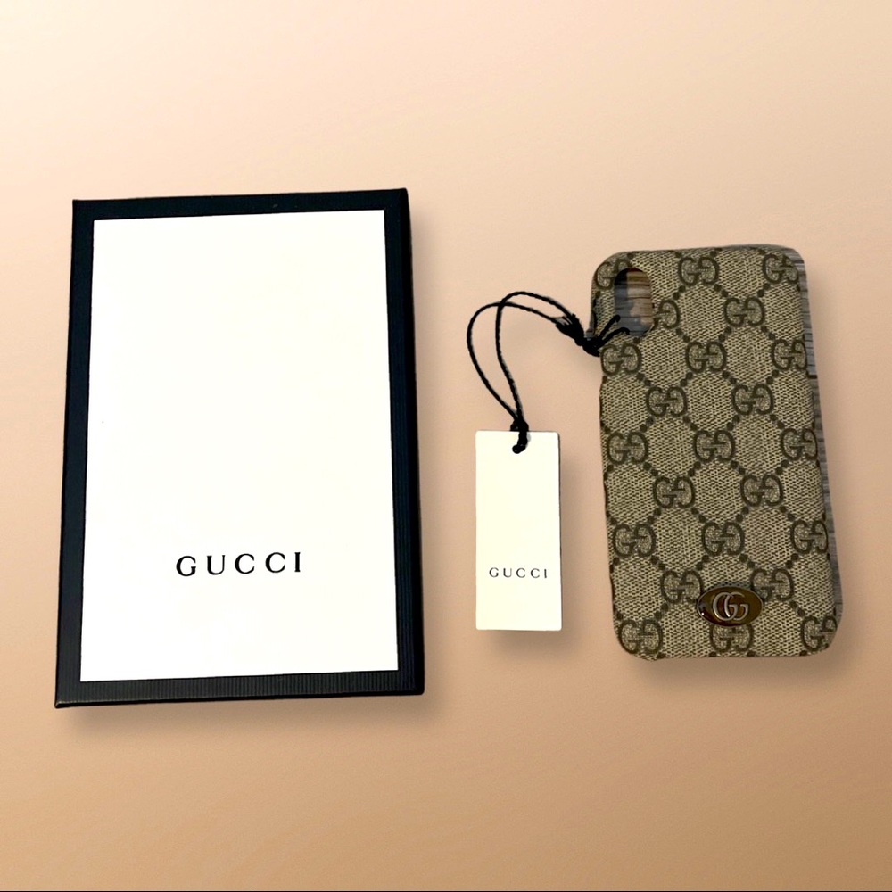 *NEW*.  GUCCI MONOGRAM GG IPHONE X / XS. PRISTINE CONDITION